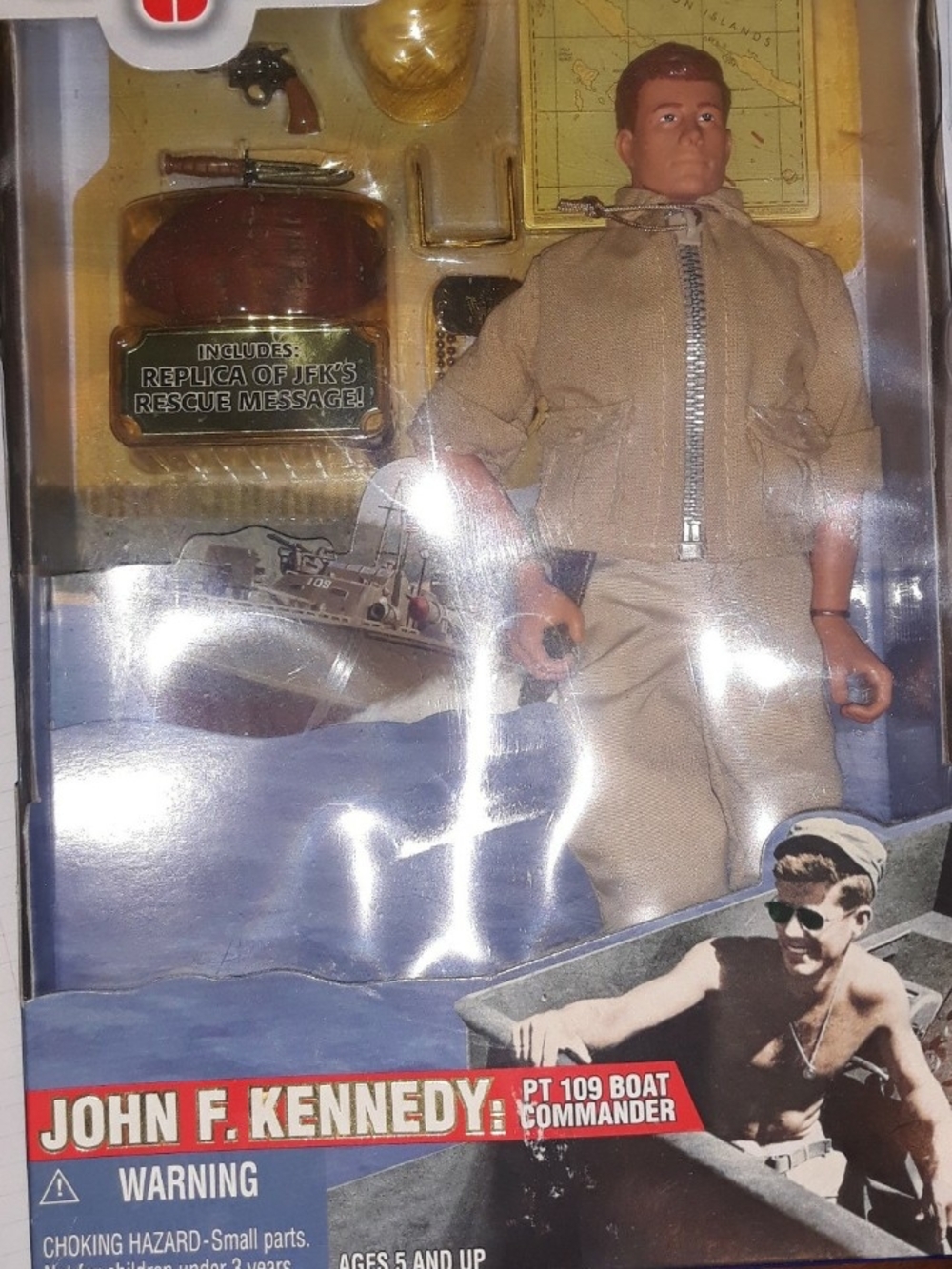 PT 109 Boat Commander GI Joe. Always in storage in unopened box.